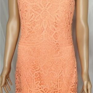Lilly Pulitzer Canteloupe orange lace dress